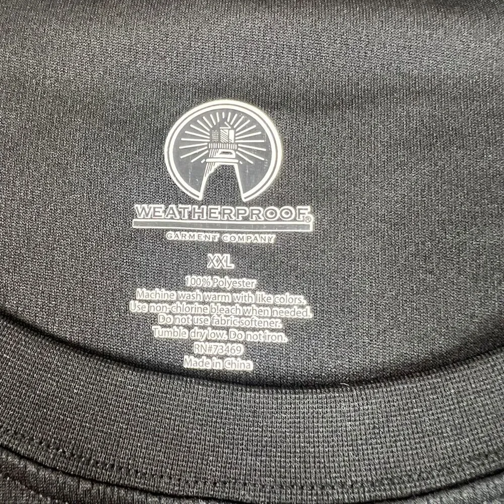 Weatherproof Shirt Men's XXL Black Long Sleeve Performance Lightweight - Picture 4 of 9